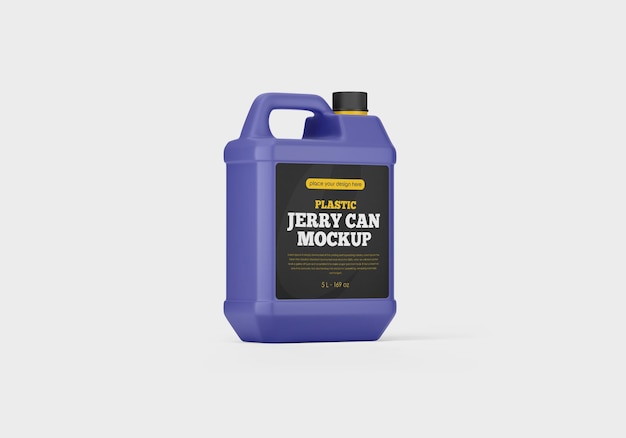 PSD plastic jerry can mockup