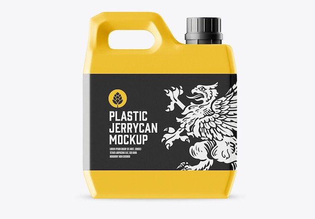 PSD plastic jerrycan mockup