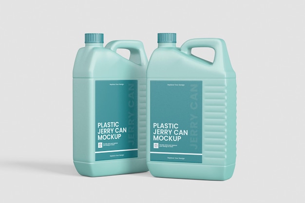 PSD plastic jerrycan mockup