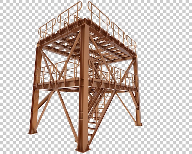 PSD platform isolated on transparent background 3d rendering illustration