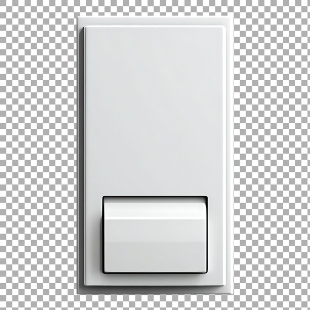PSD png switch button against a transparent background for technology electronics or interface design projects