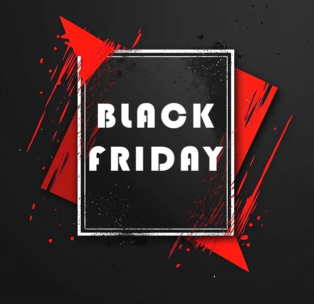 PSD a poster for black friday is on a black background
