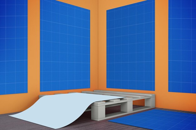 PSD poster design mockup