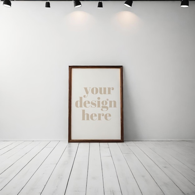 PSD poster frame psd interior render artwork showcase template contemporary framed art