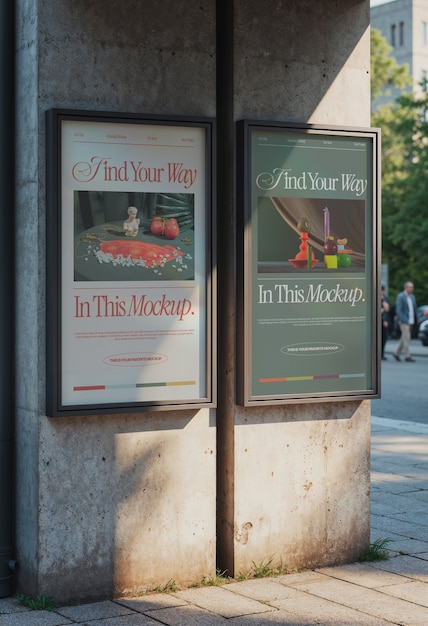 PSD poster industrial aesthetic outdoor