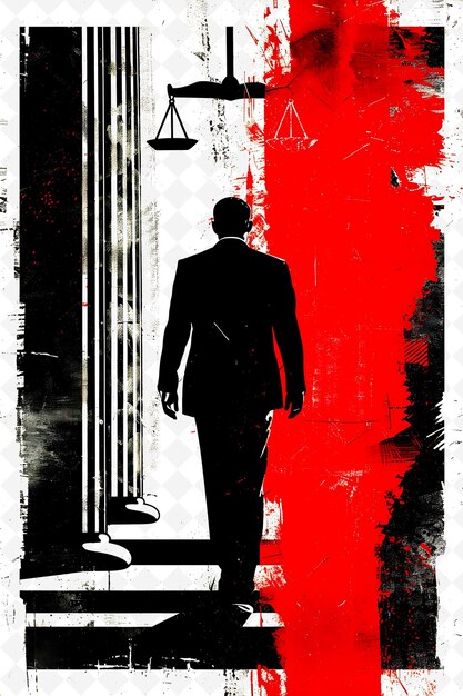 PSD a poster for a man with a scale on it