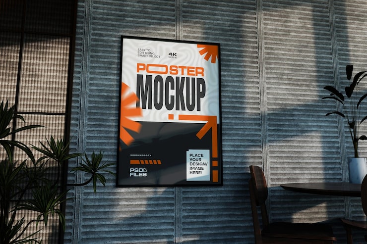 PSD poster mockup