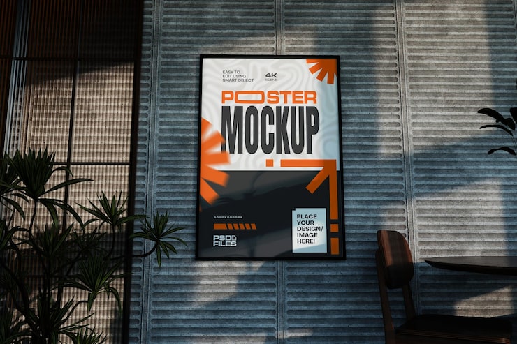 PSD poster mockup