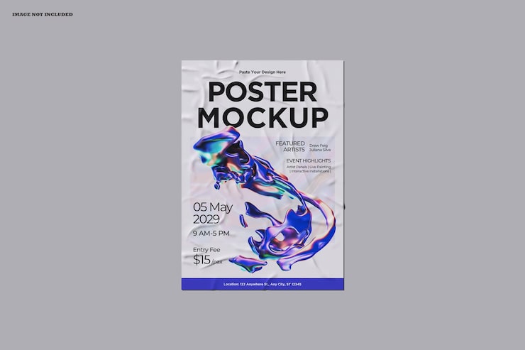 PSD poster mockup