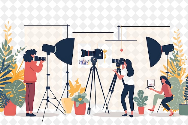 PSD a poster with a man and a camera on it