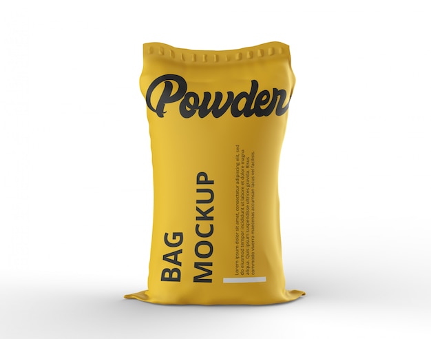 PSD powder bag mockup