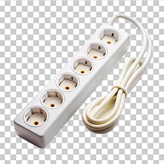 PSD power strip isolated on transparent background
