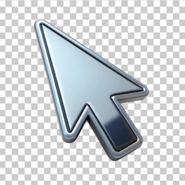 PSD premium cursor icon isolated on transparent background