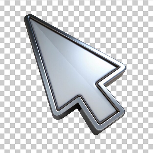 PSD premium cursor icon isolated on transparent background