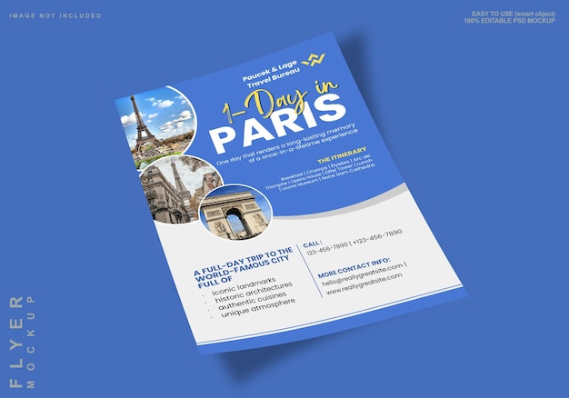 PSD a premium quality flyer design psd mockup template with changeable background