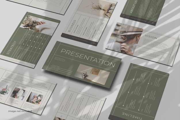 PSD presentation slide mockup