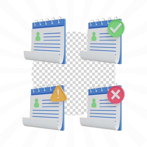 PSD profile icon 3d rendering