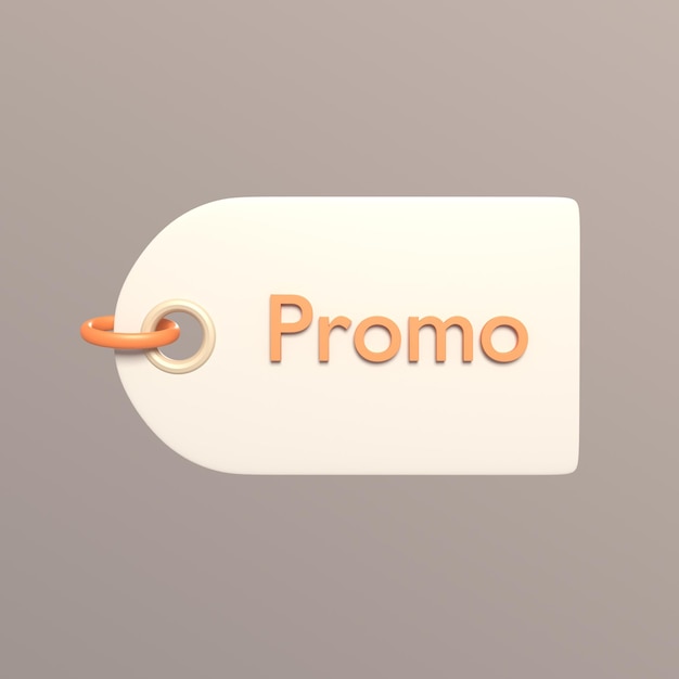 PSD promo label render