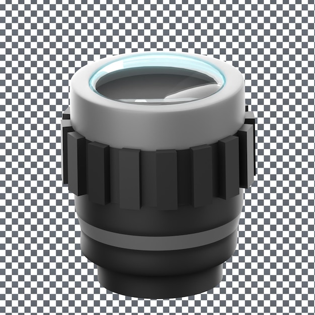 PSD psd 3d camera icon on isolated and transparent background