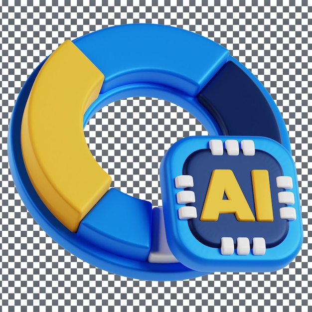 PSD psd 3d globe icon on isolated and transparent background