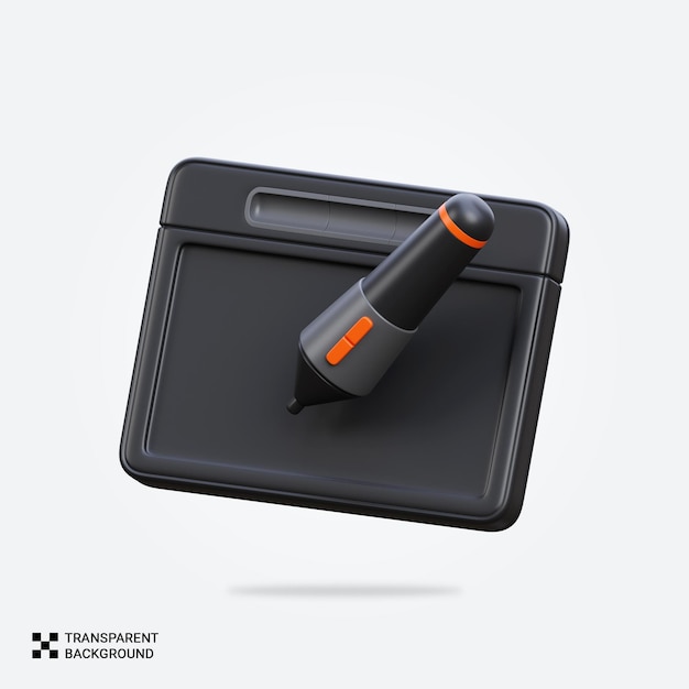 PSD psd 3d render graphic tablet icon