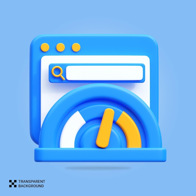 PSD psd 3d web performance icon