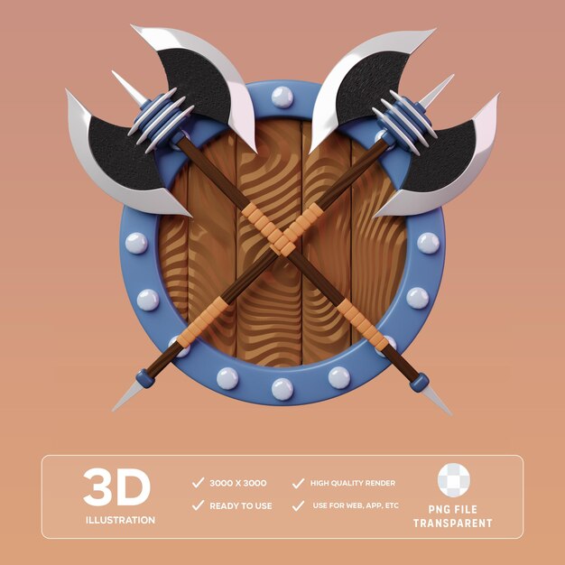 PSD psd berserk 3d illustration