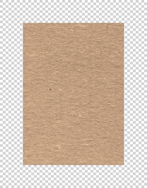 PSD psd brown paper texture on transparent background