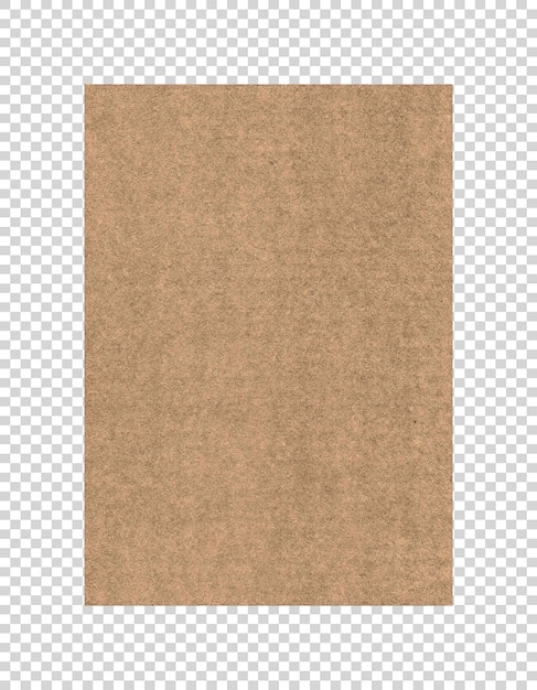 PSD psd brown paper texture on transparent background