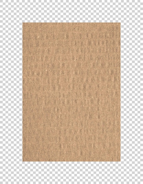 PSD psd brown paper texture on transparent background