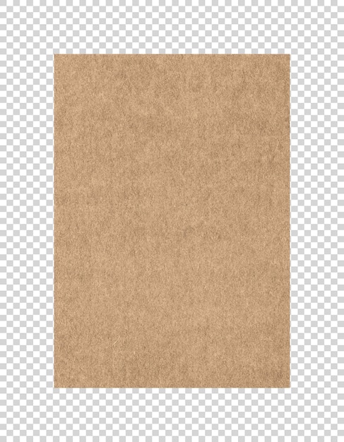 PSD psd brown paper texture on transparent background