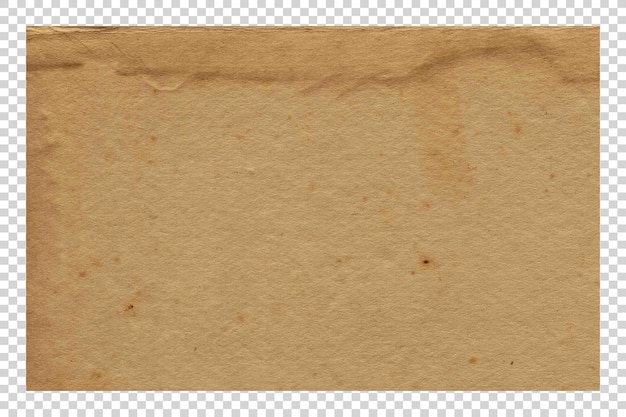 PSD psd brown paper texture on transparent background
