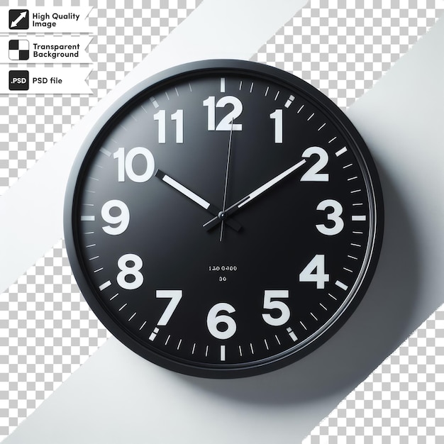 PSD psd clock on a wall on transparent background with editable mask layer