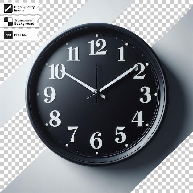 PSD psd clock on a wall on transparent background with editable mask layer