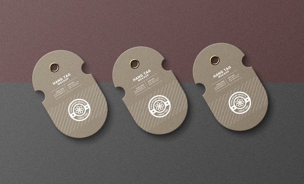 PSD psd cloth hang tag mockup