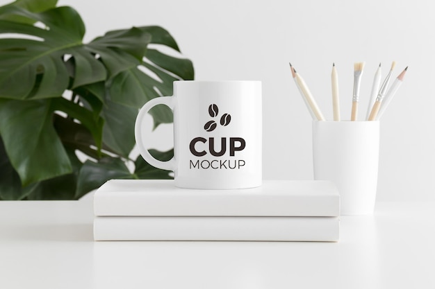 PSD psd cup mockup ready to place your creative design