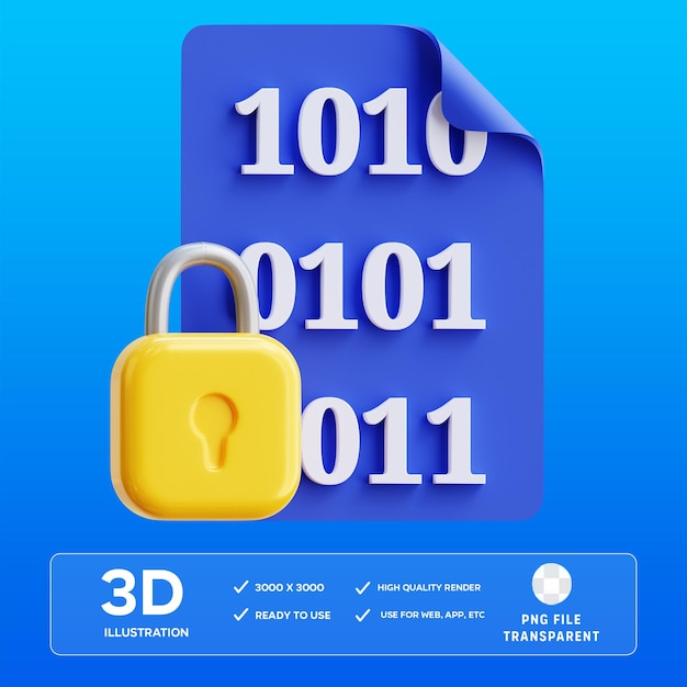 PSD psd data 3d illustration