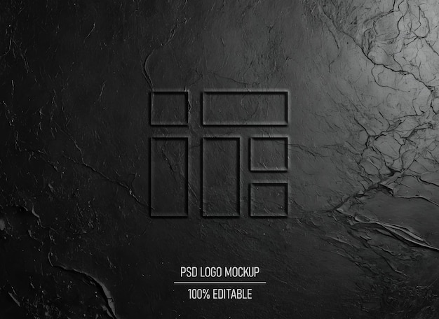 PSD psd embus logo mockup 3d mockup