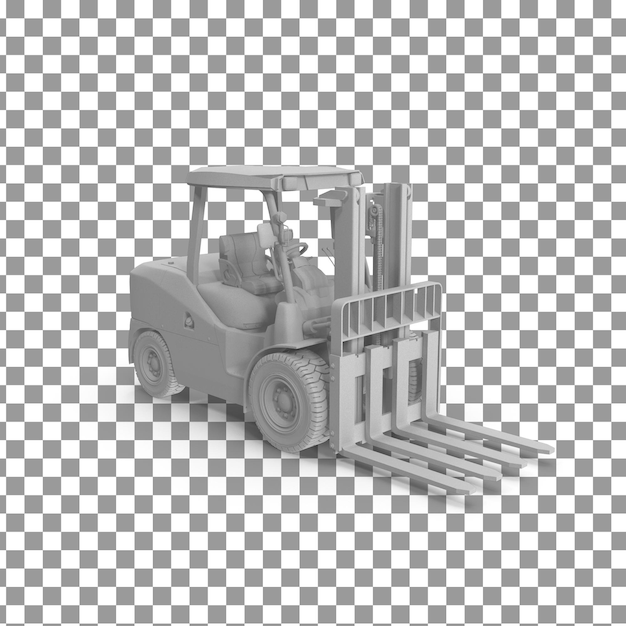 PSD psd forklifter on isolated and transparent background