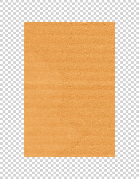 PSD psd isolated cardboard texture on transparent background