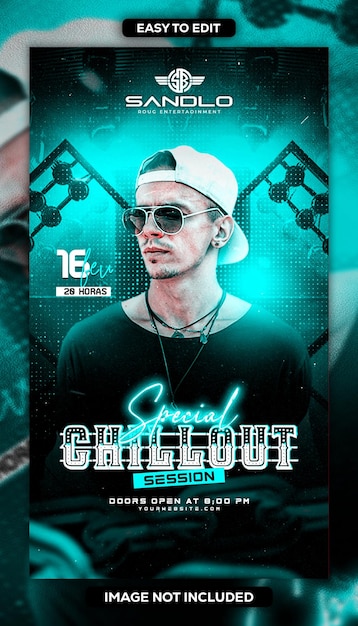 PSD psd party flyer social media banner template