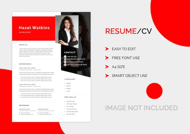 PSD psd professional resume design template