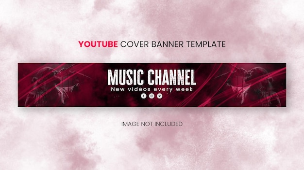 PSD psd professional youtube cover banner social media post design