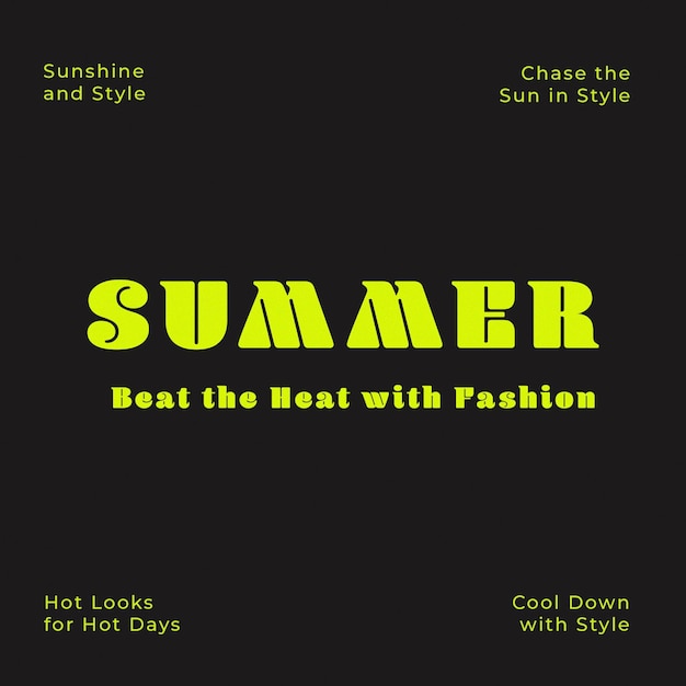 PSD psd summer with background instagram post template