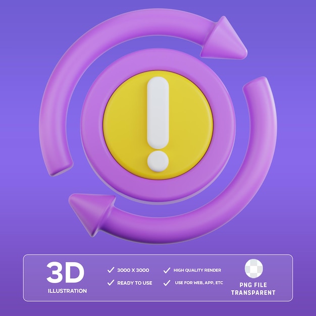 PSD psd sync problem 3d illustration