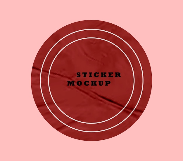 PSD psd texture sticker mockup