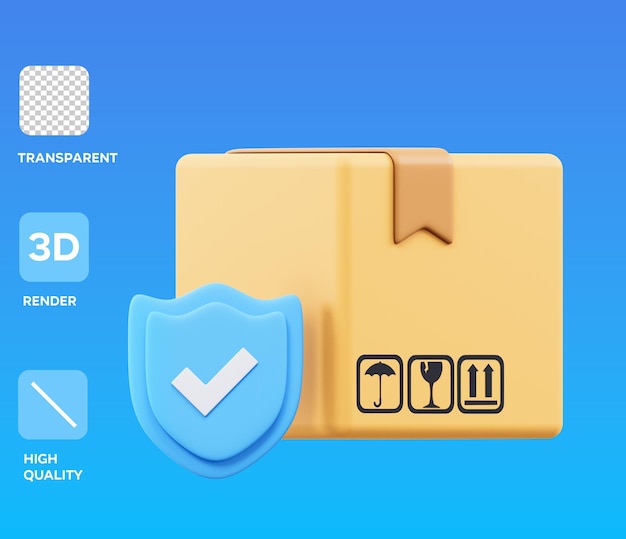 PSD psd trusted 3d illustration