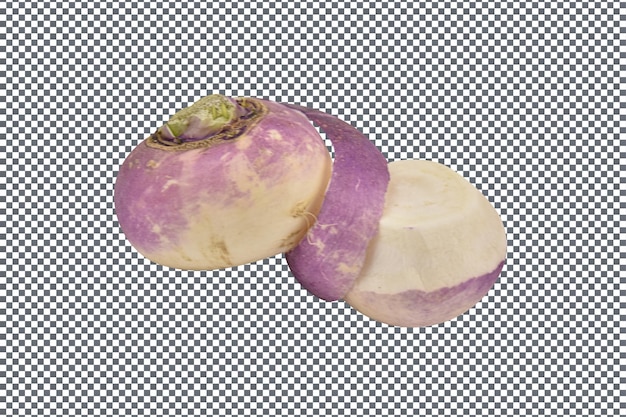 PSD psd turnip vegetable isolated on transparent background