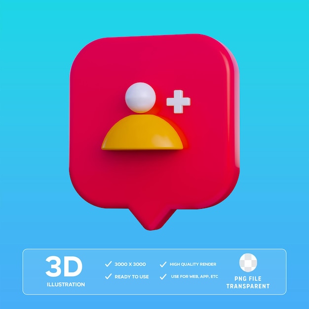 PSD psd user add 3d illustration