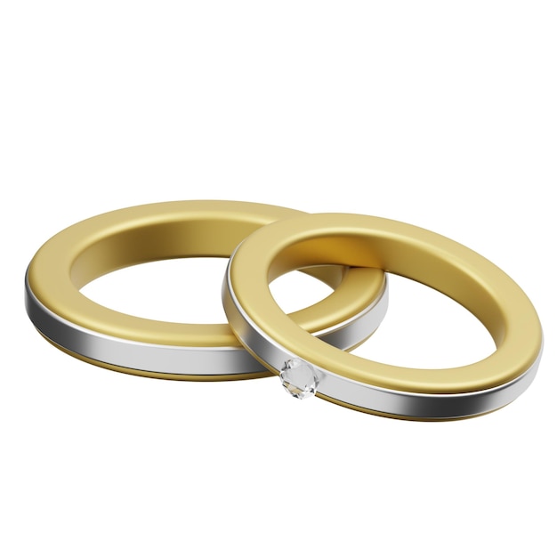 PSD psd a wedding ring golden ring